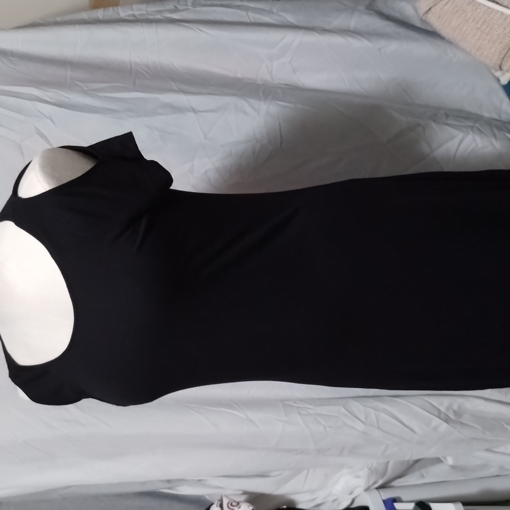 Black cold shoulder St Johns Bay dress